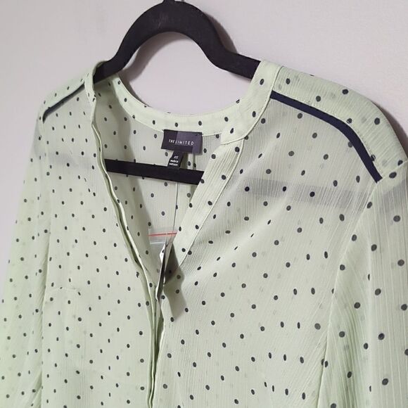 The Limited Green Blouse NWT - Picture 2 of 7